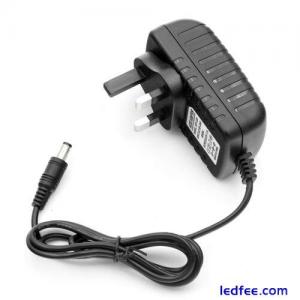 12V AC DC ADAPTOR UK POWER SUPPLY ADAPTER MAINS LED STRIP TRANSFORMER CHARGER