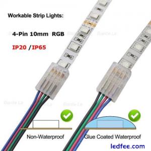 WIRE TO STRIP CONNECTOR CLIP LED 8mm 10mm RGBW RGB CCT 2/3/4/5/6Pin PCB ADAPTER