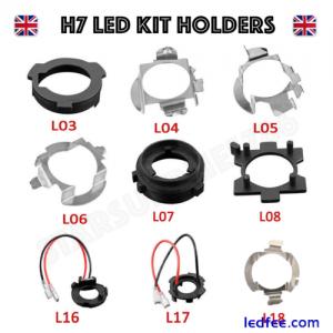 H7 LED CONVERSION KIT BULB HOLDERS ADAPTERS AUDI MERCEDES BMW VW SKODA VAUXHALL 