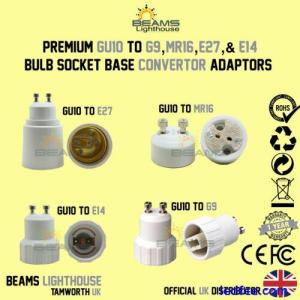 GU10 To MR16/ G9/ E27/E14 LED/CFL Light Socket Extender Adaptor Convertor Holder