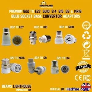 B22 To G9 MR16 E27 E14 GU10 B15 Light Socket Adaptor Lamp Converter Holder UK