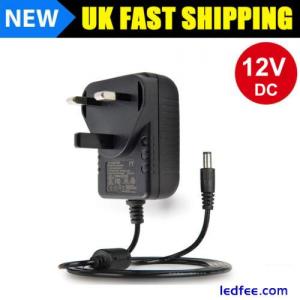 12V 1A 2A AC/DC UK Power Supply Adapter Safety Charger Connector LED CCTV Camera