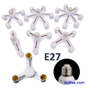 E27 Sockel Adapter 3/4/5 Wege Lichtverteiler Konverter Für Standard LED Lampen