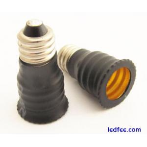 10pcs Female Base LED Light Bulb Adapter Holder Socket Converter E10 Male to E12