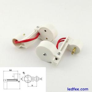 2pcs T5 to T8 Socket Base LED Adapter Holder CFL Light Bulb Lamp Tube Converter