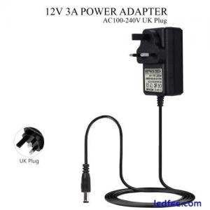 AC DC 12V 3A POWER SUPPLY ADAPTER CHARGER FOR CAMERA / LED STRIP LIGHT CCTV