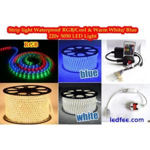 220V 230V 240V LED Strip RGB 5050 SMD Lights Rope White warm white Rgb Blue Red