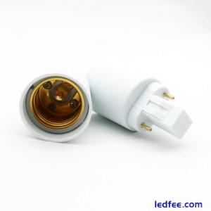 GX23 to E27 Socket Base LED Halogen CFL Light Bulb Lamp Adapter Converter Holder