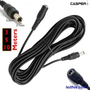 3M 5M 10M Meter 12V DC POWER EXTENSION CABLE for CCTV CAMERA LED /DVR/ PSU LEAD