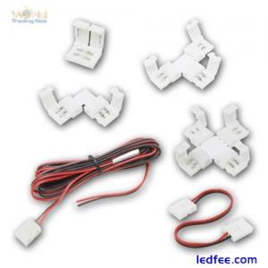 LED Stripe Zubehör Verbinder Brücken Adapter Steckverbinder Kabel 2Pin 2 Pin