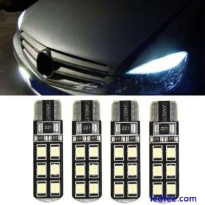 Set LED Lights Accessories Car Auto 6000K White Eyebrow T10-12SMD-2835