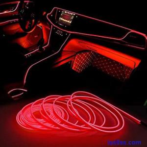 5M LED Car Interior Atmosphere Decorative Wire Strip Light Lamp Accessories D