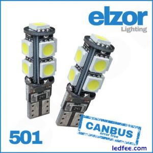 2x T10 501 White Led Car Side ...