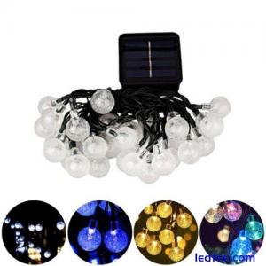 Accessories Outdoors Solar Light String Crystal Ball Free Line LED Color Light