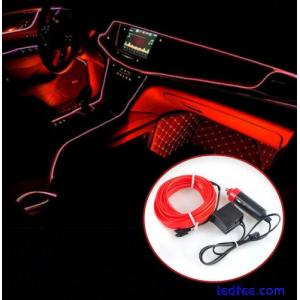 LED Auto Interior Atmosphere Strip Wire Light Car Decorative 5M Accessories