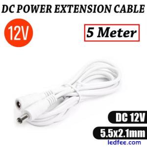 12V DC 5M Power Extension Cable for CCTV LED strips Modem & Adapters 2.1mm*5.5mm