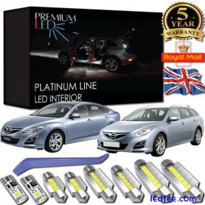 Mazda 6 GH LED Interior Premium Kit 10 SMD Bulbs White Error Free 2007-2012