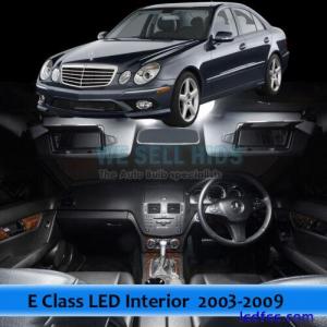 White 16 Lights LED Interior Kit For Mercedes Benz W211 E Class 03-09 Error Free