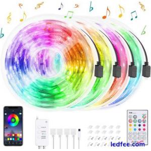 LED Strip Lights 20M RGB Colour Changing Tape Cabinet Kitchen Xmas Lighting UK