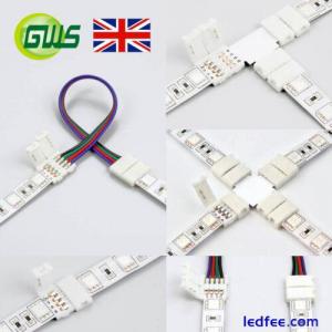 5 Pcs 2/3/4/5/6 Pin Connector Wire For 8/10/12mm RGB/CCT/Pixel LED Strip Lights