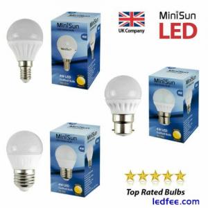 LED Golf Ball Bulbs Lightbulb Warm White Daylight Energy Saving Bayonet Globe