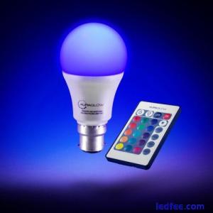 AURAGLOW Remote Control Colour Changing Dimmable LED Light Bulb B22 E27 3rd Gen