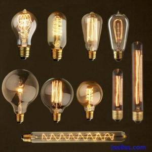 Vintage E27 40W LED Edison Bulbs Filament Light Home Shop Decor Warm White Lamps