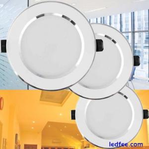 Dimmable LED Panel Ceiling Light Downlight Recessed 3W 5W 7W 9W 12W 15W 18W Lamp