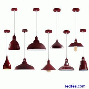Vintage Industrial Pendant Light Modern Hanging Retro Lamp LED Ceiling Lights UK