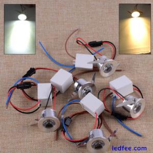 5X 3W LED Recessed Mini Spot Light Lamp Small Cabinet Ceiling Downlight Fixture