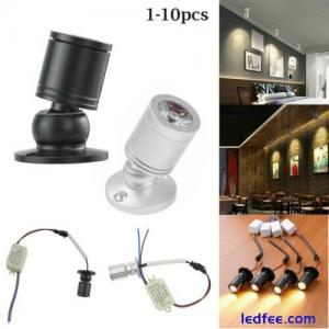 1W Mini LED Spotlight Recessed Cabinet Lamp Jewelry Light Ceiling Downlight