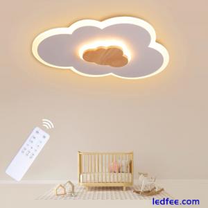 FANLG LED Ceiling Light, 40CM Cloud Light Dimmable Ceiling Lamp with Remote Kids