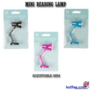 LED MINI READING LAMP CLIP ON Flexible  Desk Bed Read Table Study Light Gift UK