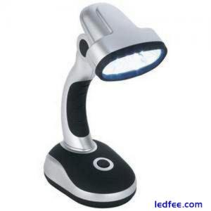 12 LED Home Office Desk Light Adjustable Head Folding Table Lamp Portable