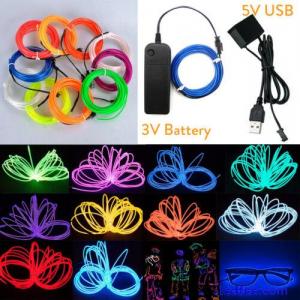 1-5M LED Neon Glow EL Wire Lig...