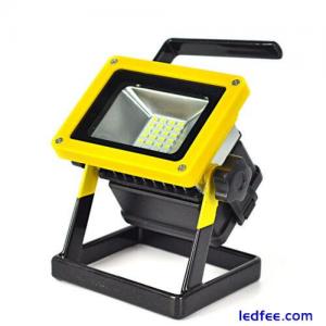 50W LED Rechargeable Cordless Work Site Flood Light Mobile Portable Camping Lamp