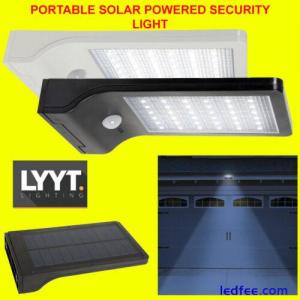 Outdoor 36 LED Bright PIR Motion Security Flood Light Wall Mount - Solar Powered