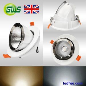 Directional Swivel and Scoop Retail LED COB Spotlight Recessed Scoop Downlights 