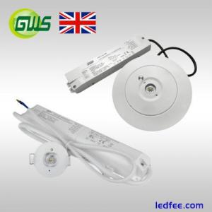 LED Emergency Spotlight 1W/3W 6000K Non-Maintained Recessed Ceiling Lights IP20