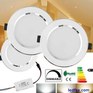Dimmable LED Recessed Ceiling Light Panel Downlight Lamps Chandelier 3W 5W 7W 9W