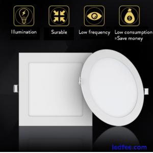 Dimmable Recessed LED Panel Light Ceiling Down Lights Lamp 6W 9W 12W 15W 18W 30W