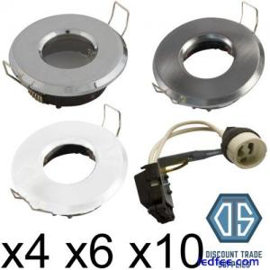 4x 6x 10x IP65 Shower Rated Bathroom Downlight Spotlight Recessed with GU10 LED