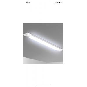 2 X LED Batten Light Low Profile Ceiling Tube Light office 20W 2 Foot