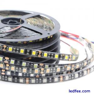 Black PCB 5050 SMD RGB LED Flexible Strip Light 60led/m tape lamp 12V Tape lamp