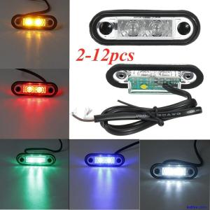 KELSA BAR FLUSH 12V/24V FIT LED MARKER LIGHTS LAMPS WHITE/AMBER/RED/BLUE/GREEN