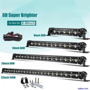 Super Bright LED Light Bar 6D 8-50inch Auto Driving Lights