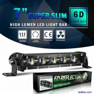 8inch 480W LED Work Light Bar Flood Spot Beam Offroad 4WD SUV Driving Fog La CR