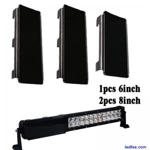 22inch Snap on Protective Cover Black 2x 8&apos;&apos; + 1x 6" for LED Light Bar Offroad