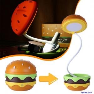 1x Hamburger Small Night Lights LED Desk Light Home Decor Table Lamp ornaments