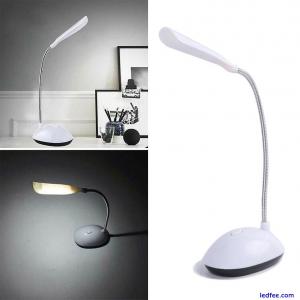 Flexible LED Reading-Light Dimmable Bedside Desk Top Lamp-Battery Table DE NEU